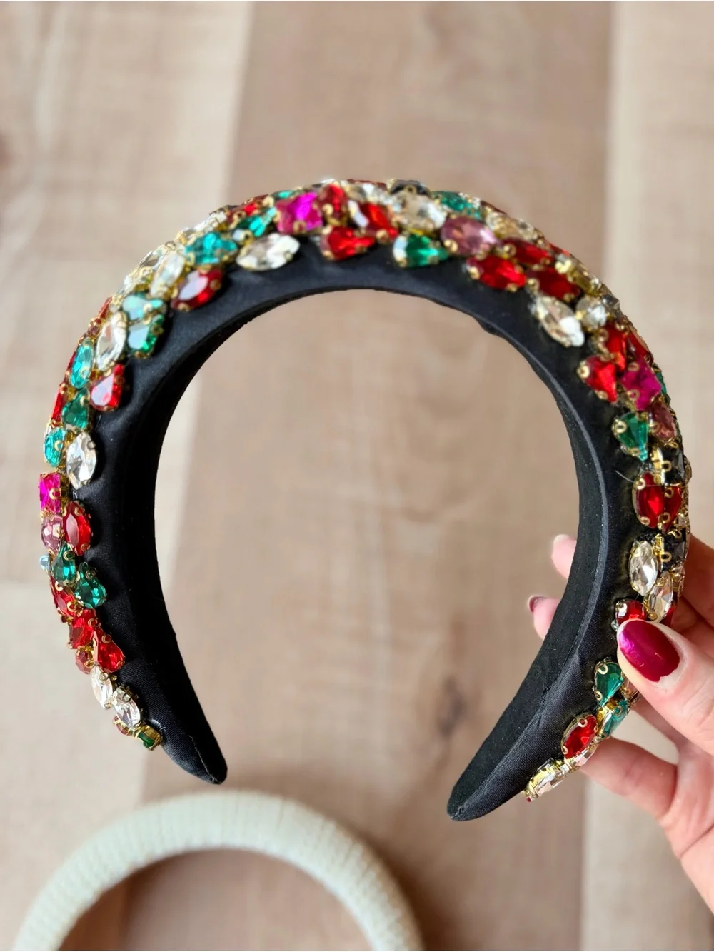 NWOT Vibrant Multi-Color Crystal Gemstone Statement Headband - Women Accessories